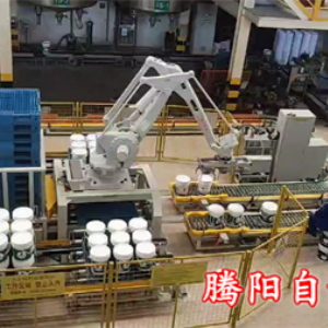 碼垛機(jī)器人桶裝產(chǎn)品自動(dòng)化碼垛