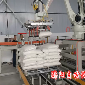 雙爪面粉碼垛機(jī)器人工作效率高減輕勞動(dòng)強(qiáng)度